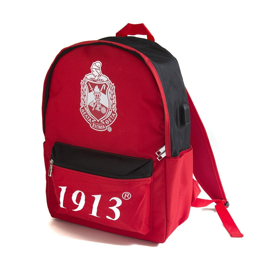 Delta Backpack w/ USB Port – Ms. Capri's Unique Apparel & Gifts