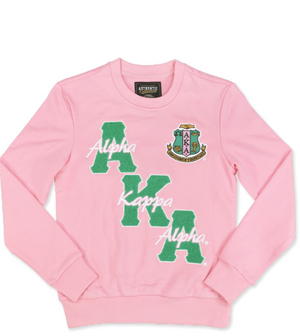 New AKA Chenille Lettered Sweatshirt