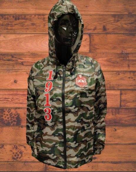 1913 Camouflage Hooded Line Jacket