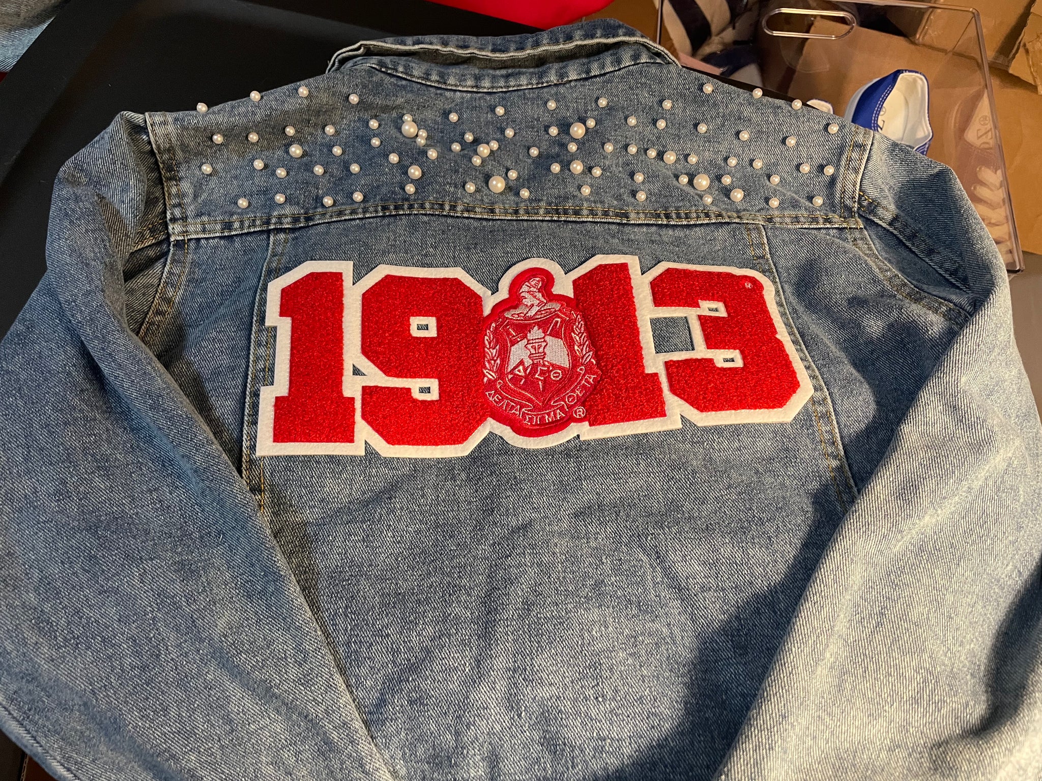 Alpha kappa 2025 alpha denim jacket